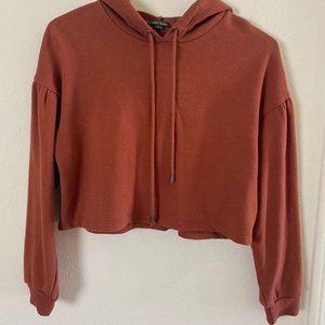 Wild Fable Cropped Hoodie Rust Size Med